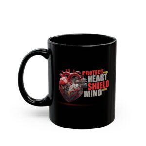 Protect Your Heart Coffee Mug - Black